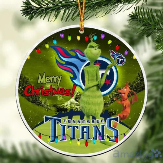 Discover Personalized Tennessee Football Titanss Team Christmas Ceramic Ornament Gift