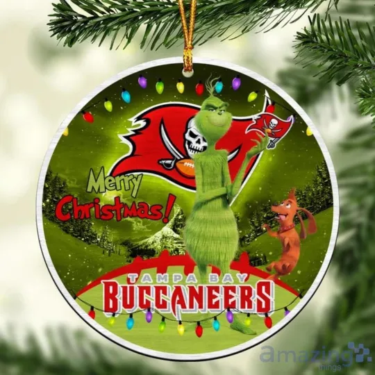 Discover Personalized Tampa Bay Football Buccaneerss Team Christmas Ceramic Ornament Gift