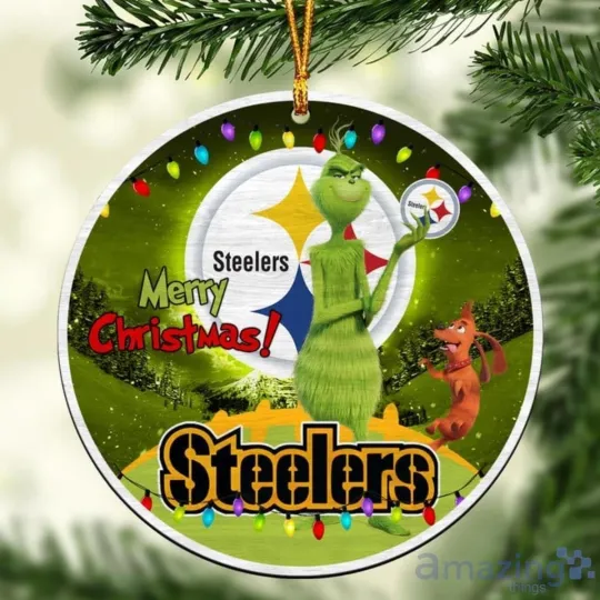 Discover Personalized Pittsburgh Football Steelerss Team Christmas Ceramic Ornament Gift