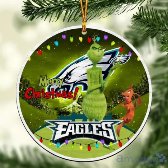Discover Personalized Philadelphia Football Eagless Team Christmas Ceramic Ornament Gift