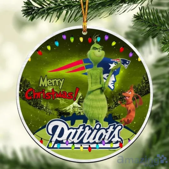 Discover Personalized New England Football Patriotss Team Christmas Ceramic Ornament Gift