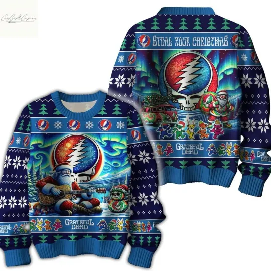Discover Gratefull Dead Steal Your Christmas Ugly Sweater