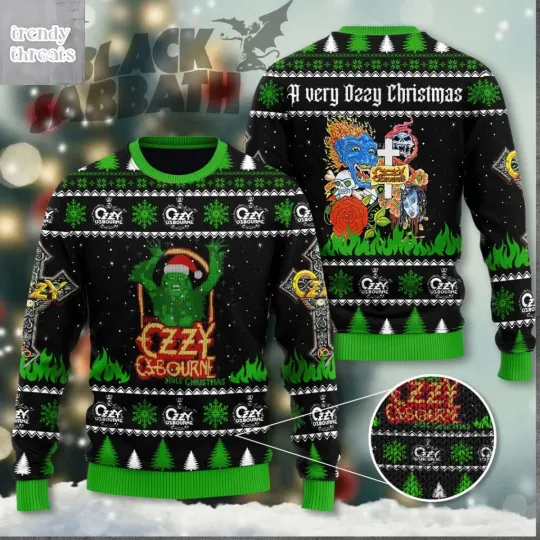 Discover Osbourne A Very Ozy Christmas Ugly Sweater