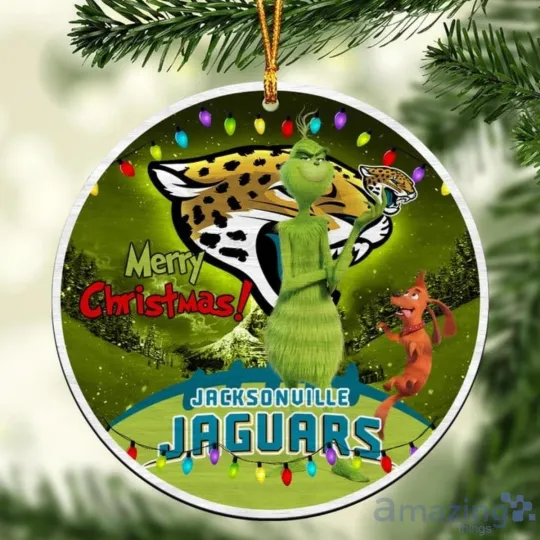Discover Personalized Jacksonville Football Jaguarss Team Christmas Ceramic Ornament Gift