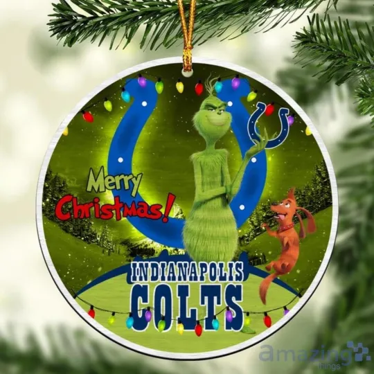 Discover Personalized Indianapolis Football Coltss Team Christmas Ceramic Ornament Gift