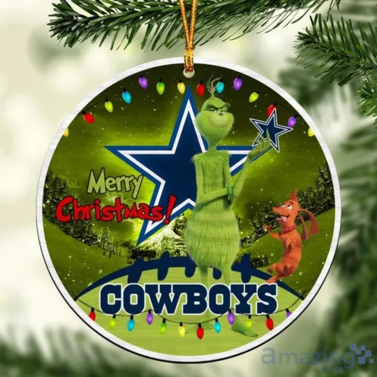 Discover Personalized Dallas Football Cowboyss Team Christmas Ceramic Ornament Gift Decor