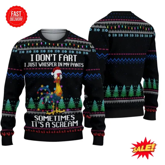 Discover Hei Hei Moanas Ugly Christmas 3D Sweater