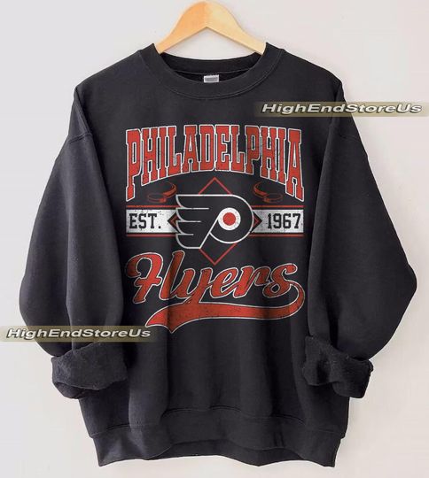 Discover Philadelphia Flyers Sweatshirt, Vintage Hockey Crewneck, Flyers Hockey Youth Sweater, Hockey Fan Gift