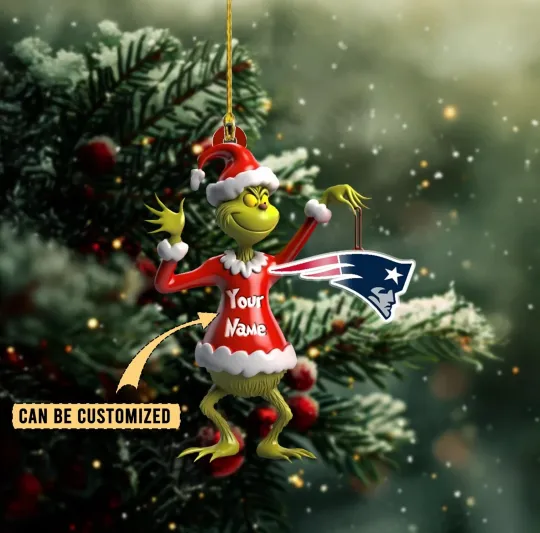 Discover Personalized New England Football Team Patriotss Christmas Ornament Holiday Gift