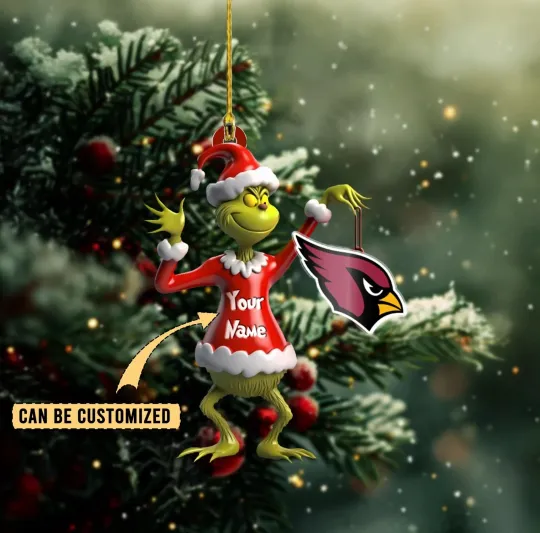 Discover Personalized Arizonna Football Team Cardinals Christmas Ornament Holiday Gift