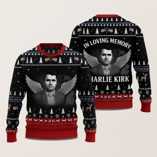 Discover In Love Memory Charlie Kirk Ugly Christmas Sweater
