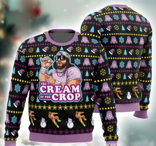 Discover The Cream Band The Cream of the Crop Ugly Christmas Sweater Full Sizes XS-5XL