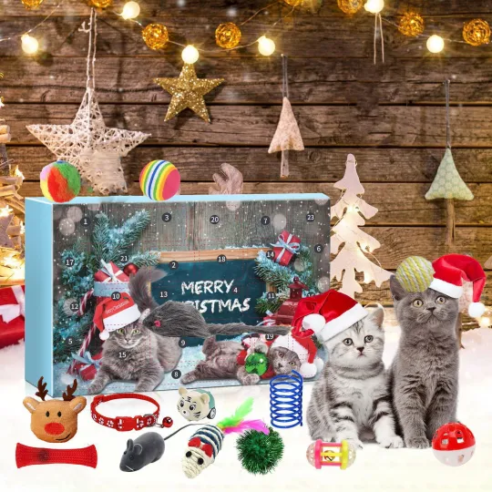 Discover Christmas Countdown Cat Toys Advent Calendar – 24 Days of Festive 3D Blind Boxes