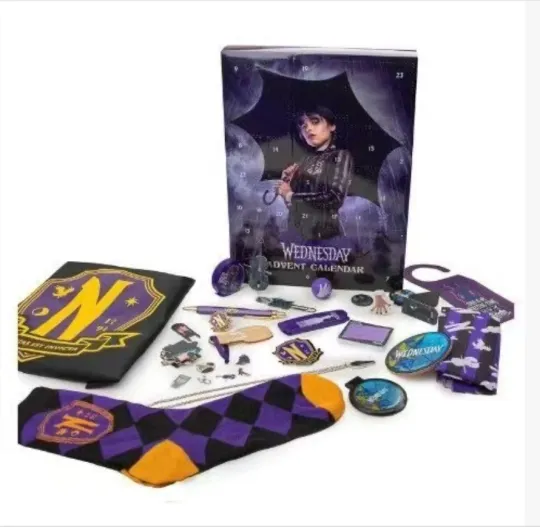 2025 Wednesday Addams Advent Calendar Blind Box | Christmas Countdown Gift |