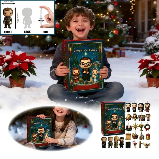 Discover Christmas Preacher Countdown Reverend Jesus Advent Calendar 24 Days 2D Blind Box