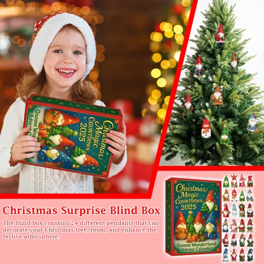 Discover Christmas Magic/ Gnome Wonderland/ Advent Festival Blind Box/ Acrylic Christmas