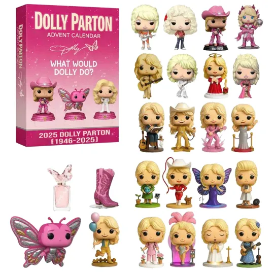 Discover Dolly Parton's 2025 Christmas Advent Countdown Calendar Music Lover 2D Decor