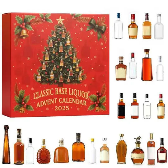Discover Christmas Countdown Classic Base Liquor Advent Calendar – 24 Days 3D Blind Boxes