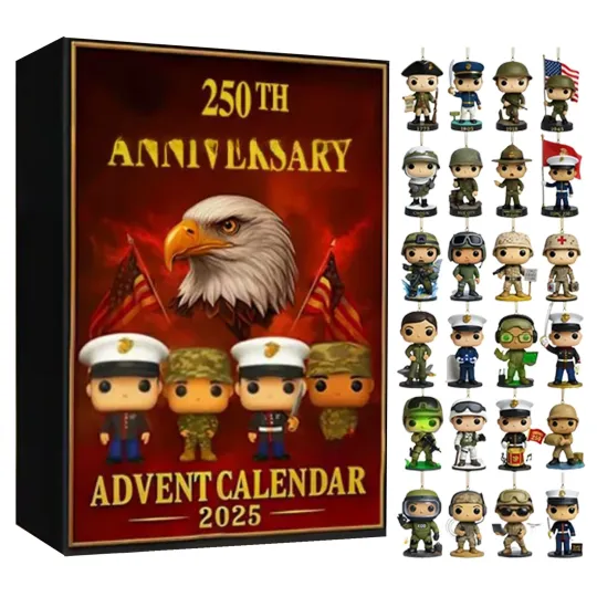 Discover 2025 United States 250th Anniversary Advent Calendar Countdown Calendar Gift