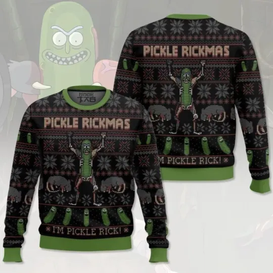 Im P rick And Rickandmorty Ugly Christmas Sweater All Sizes