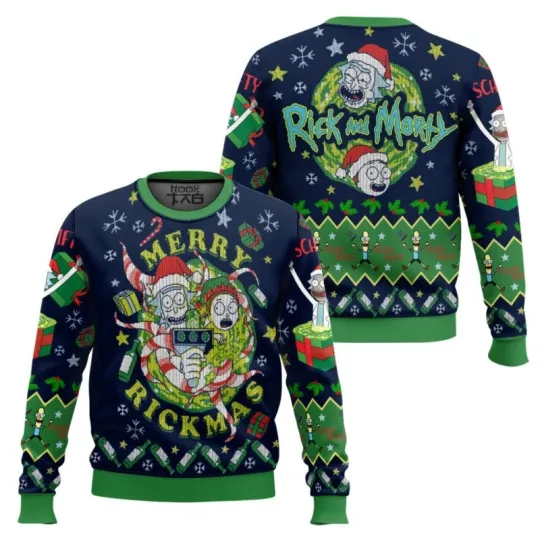 Discover Merry Rickmas Rick And Rickandmorty Ugly Christmas Sweater All Sizes