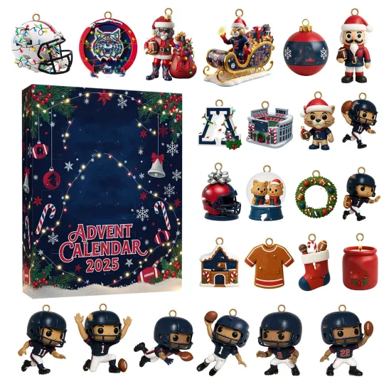Christmas Countdown Arizonna Wildcats Football Advent Calendar 24Day 2D Blind Box