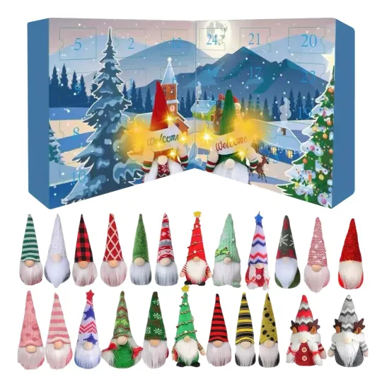 Discover Christmas Countdown Gnomes Advent Calendar 2025 – 24 Day of Festive 3D Blind Box