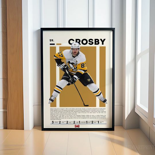 Discover Sidney Crosby Poster – Hockey Sports Motivational Gym Decor for Man Cave and Gift