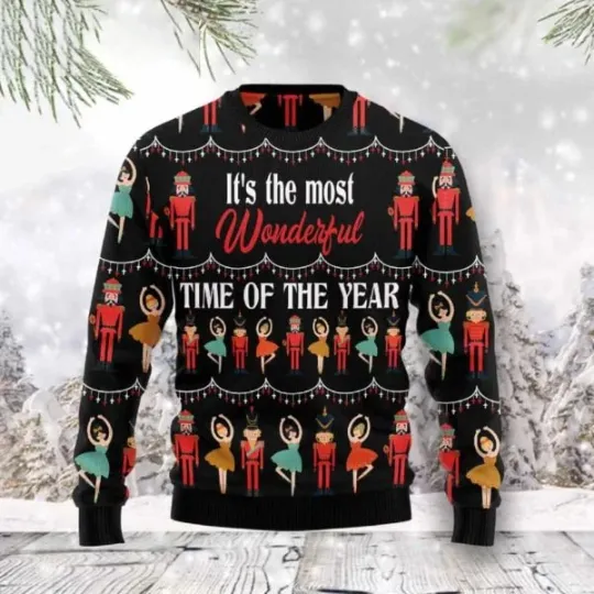Discover Nutcracker Ballet The Most Wonderful Time Of The Year Ugly Christmas Sweater