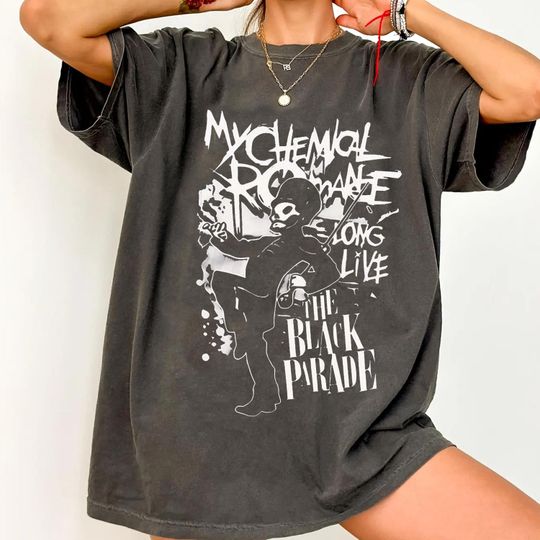 Comfort Colors My Chemical Romance T-Shirt: 2025 Black Parade Tour, Emo Rock Band Tee