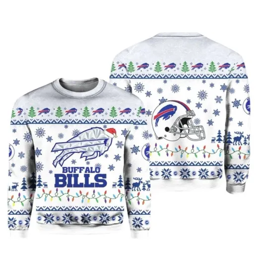 2025 Buffalo Bill Rivalries Cold Front Ugly Sweater