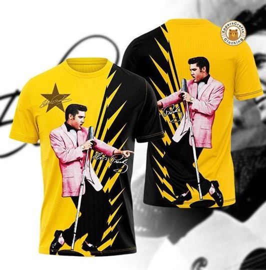 Discover Elvis Presley 3D Shirt, Elvis Presley Gift, Elvis Presley Merch