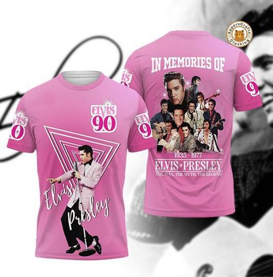 Elvis Presley 3D Shirt, Elvis Presley Memories Gift, Elvis Presley Merch