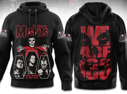 Misfits Walk Once More Vintage Punk Rock Band All Over Print Hoodie 3D