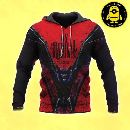 My Chemical Romance Event Poster Shaky Knees Festival In Atlanta GA Hoodie