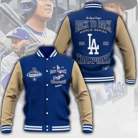 Dodgers 2025 World Series Champions Varsity Jacket