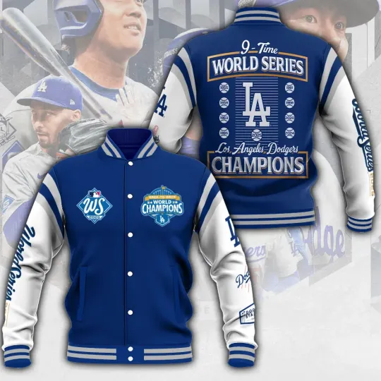Discover Dodgers 2025 World Series Champions Varsity Jacket –  3654