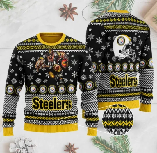 Discover Pittsburgh Steeler Ugly Christmas Sweater