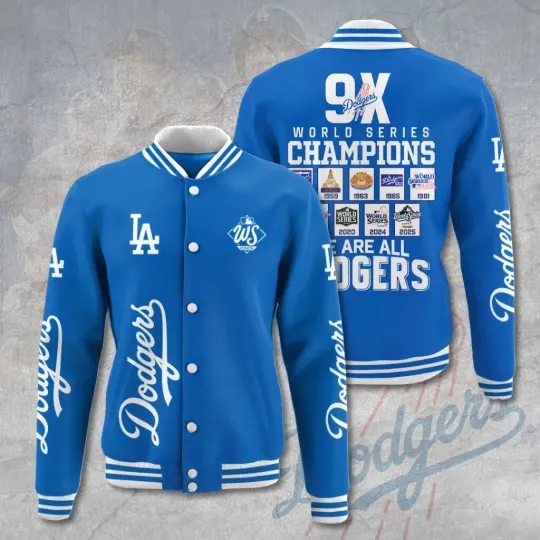 Discover Dodgers World Series 2025 Varsity Jacket