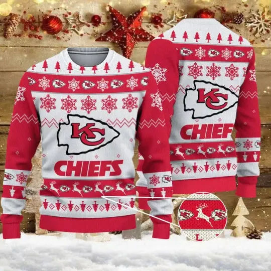 Discover XMAS K.C Frosty Cheer Ugly Christmas Sweater