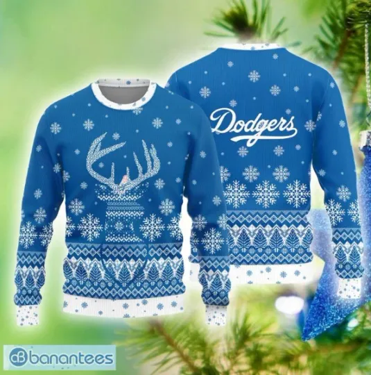 LA Dodger Grateful Dead Inspired Ugly Christmas Sweater Baseball Fan