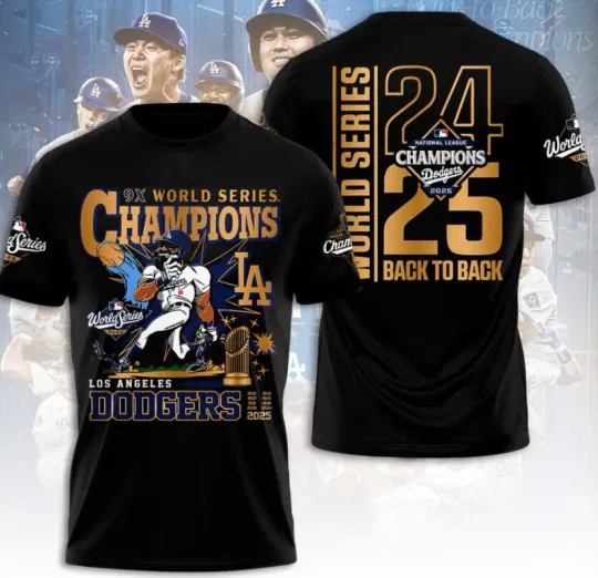 Los Angeles Dodger World Series 2025 3D T-Shirt