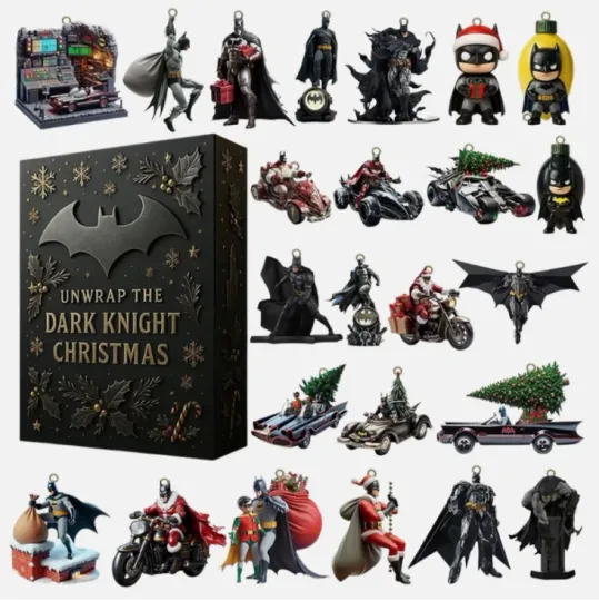 Batman 2025 Advent Calendar 2D Acrylic Pendant Holiday Calendar Blind Box Gift