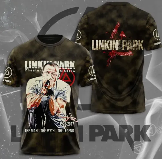 Linkin Park Rock Band - Chester Bennington 3D T-Shirt