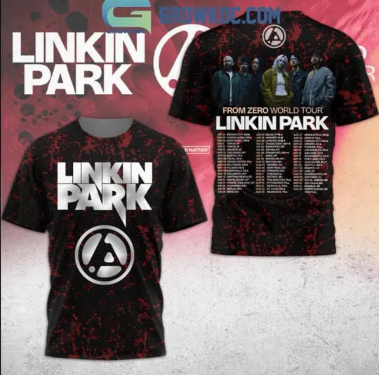 Linkin Park From Zero 2025 World Tour Showtime Celebrating 3D T-Shirt