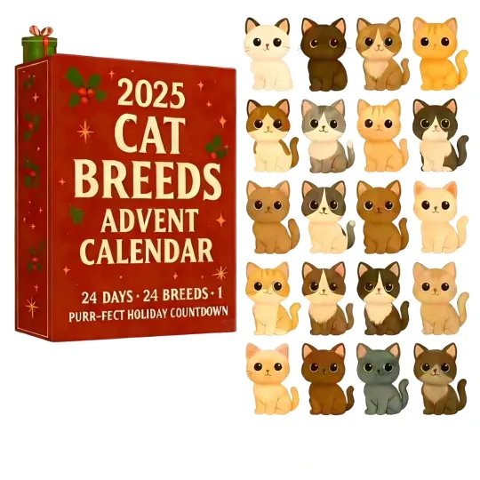 Discover Christmas Countdown Car Breeds Advent Calendar 24 Days of Festive 2D Blind Boxes