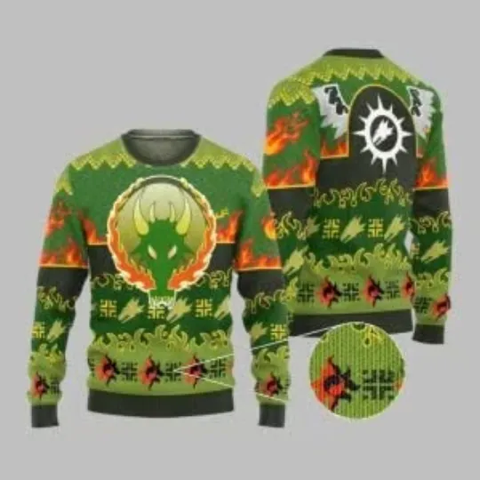 Discover 2025 Christmas Warhammer Salamanders Iconic Ugly Christmas Sweater