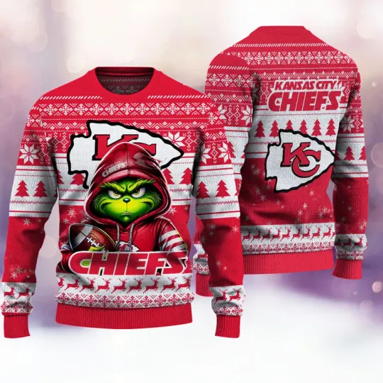Discover XMAS K.C funny character Football Christmas Sweater