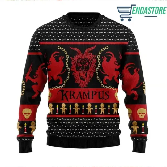 Krampus ugly Christmas sweater
