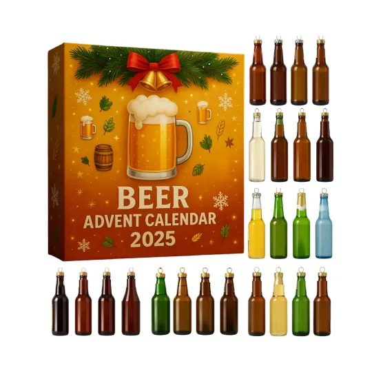 Discover 24pc 2D plane Beer Calendar Advent Calendar Beer Christmas Countdown Blind Box